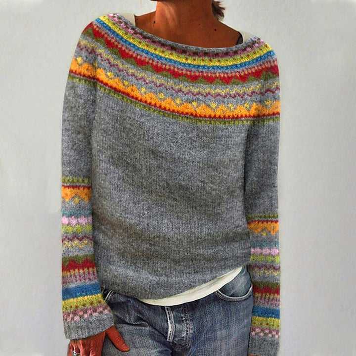 Sinead™ | Cozy Yoke Knit Sweater