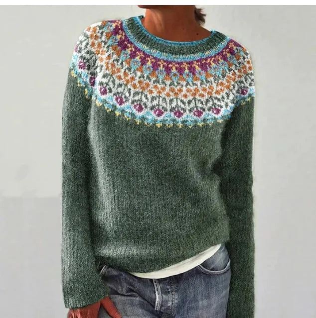 Sinead™ | Cozy Yoke Knit Sweater