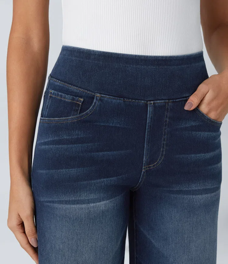 Solène™ | Relaxed Fit Wide-Leg Jeans