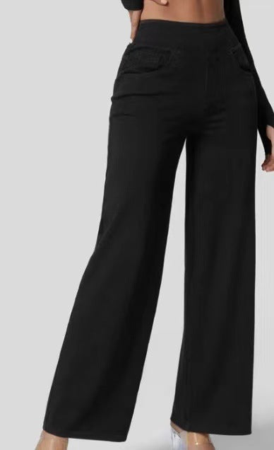 Solène™ | Relaxed Fit Wide-Leg Jeans