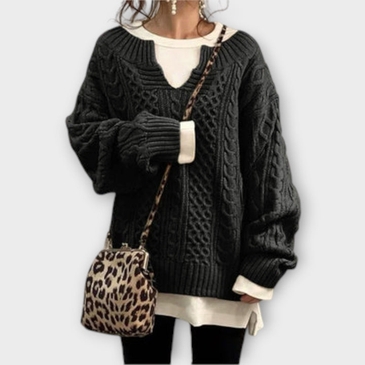 Olivia™ | Oversized Cable Knit Sweater