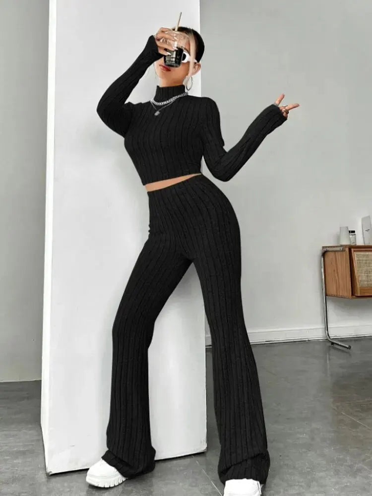 Barbie™ | Luxury Ribbed Knit Two-Piece Women's Set