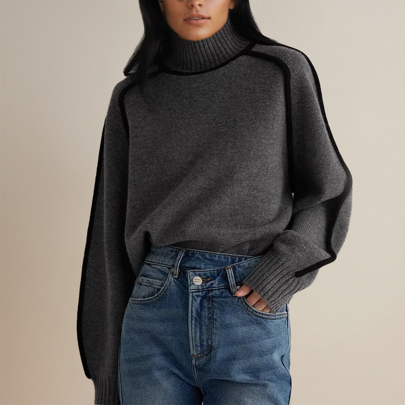 Emilie™ | Soft Cashmere-Like Turtleneck Sweater