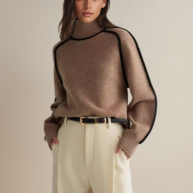 Emilie™ | Soft Cashmere-Like Turtleneck Sweater