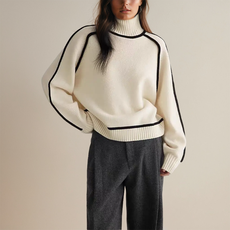 Emilie™ | Soft Cashmere-Like Turtleneck Sweater