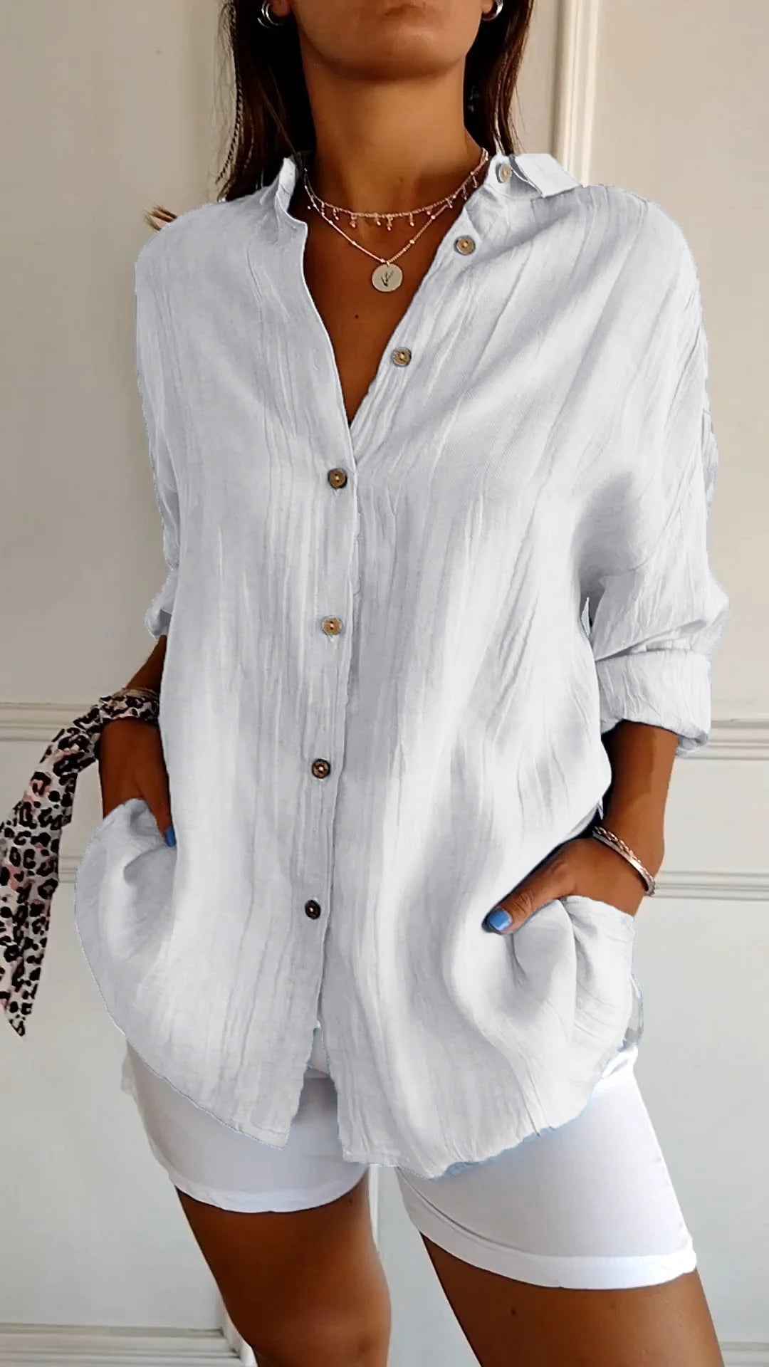 Sasha™ | Elegant Pleated Shirt