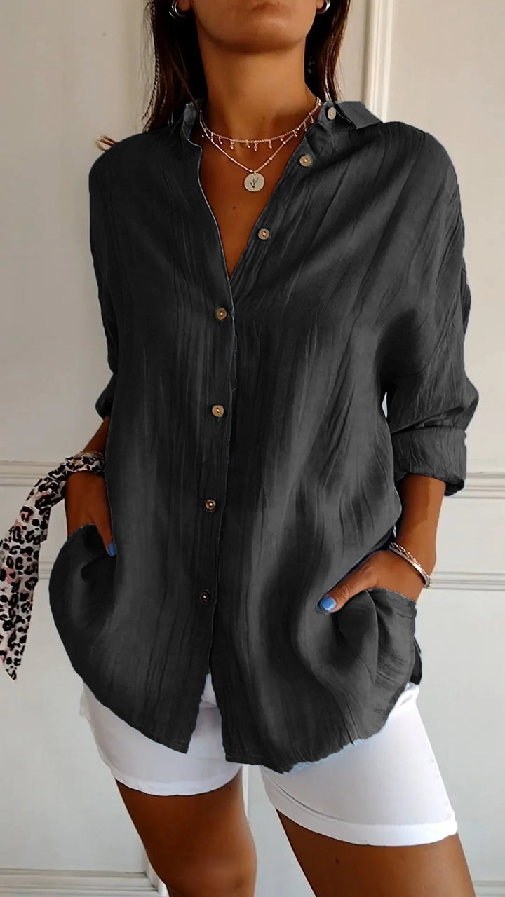 Sasha™ | Elegant Pleated Shirt