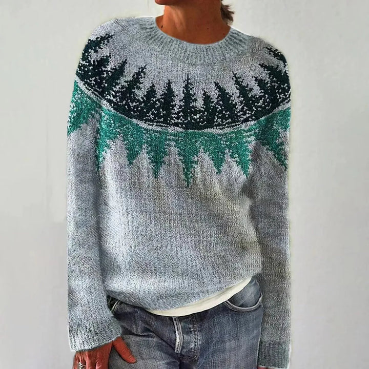 Sinead™ | Cozy Yoke Knit Sweater