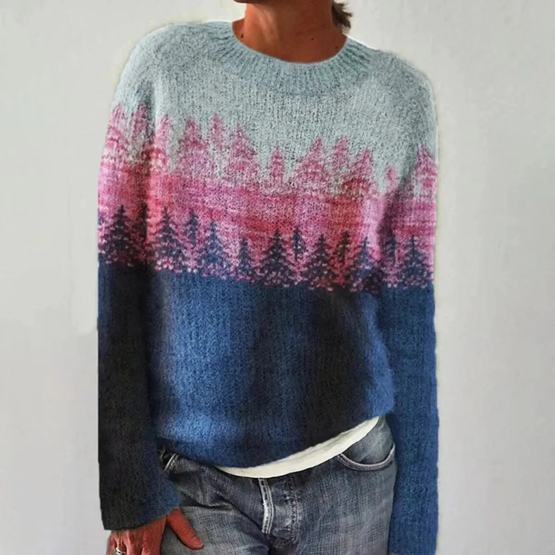 Sinead™ | Cozy Yoke Knit Sweater